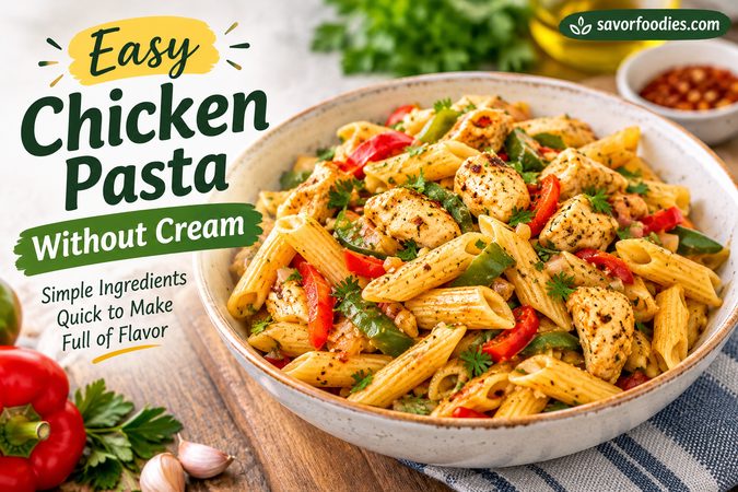 Easy Chicken Pasta Without Cream