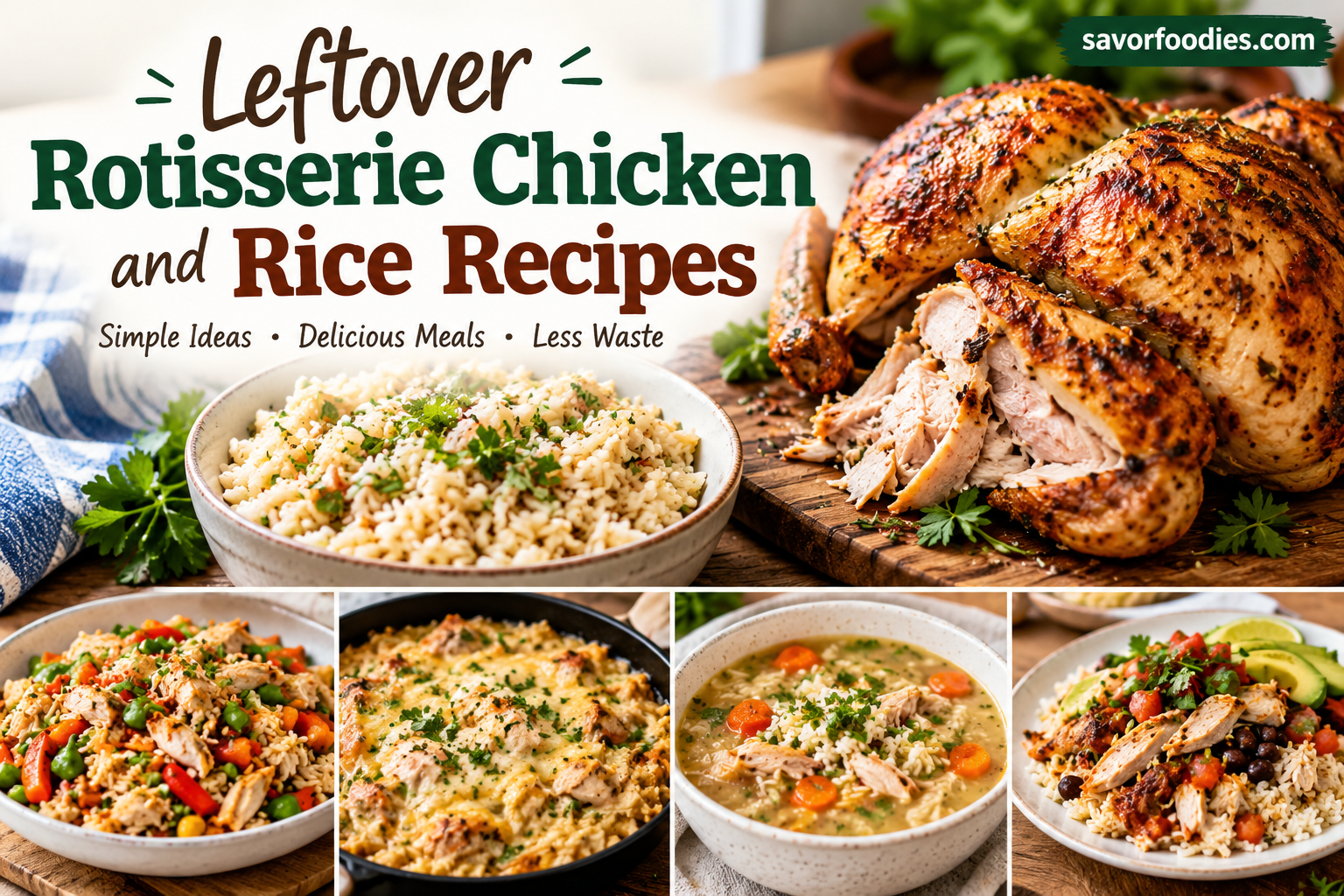 Leftover Rotisserie Chicken and Rice Recipes: Easy, Delicious Ways to Use Leftover Chicken