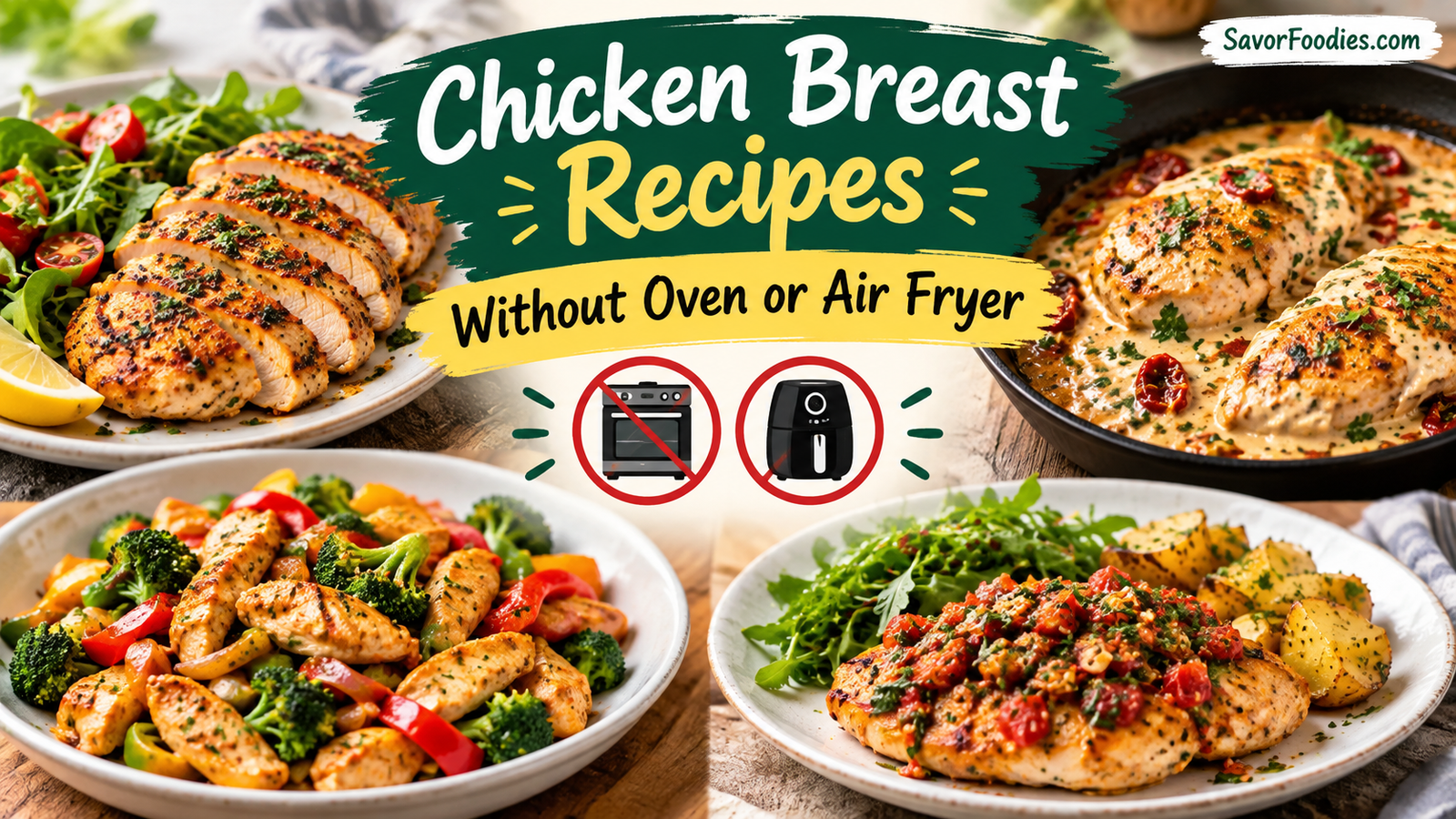 Chicken Breast Recipes Without Oven or Air Fryer