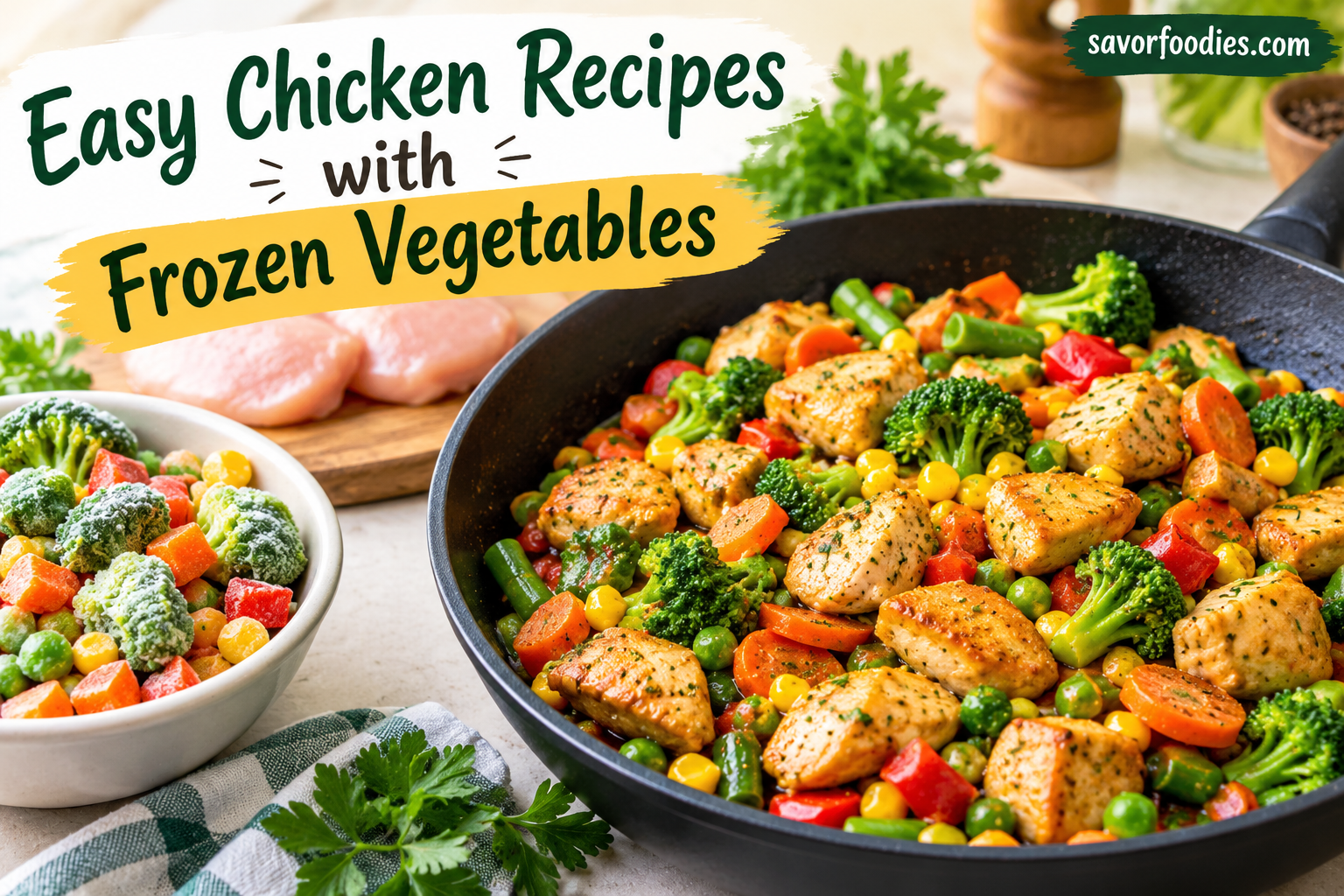 Easy Chicken Recipes With Frozen Vegetables: Simple, Delicious Weeknight Meals