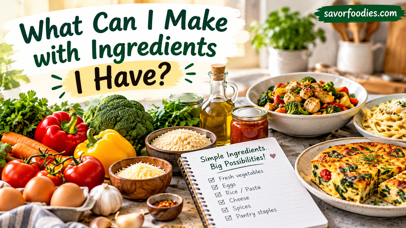 What Can I Make With Ingredients I Have? Easy Ideas for Any Kitchen