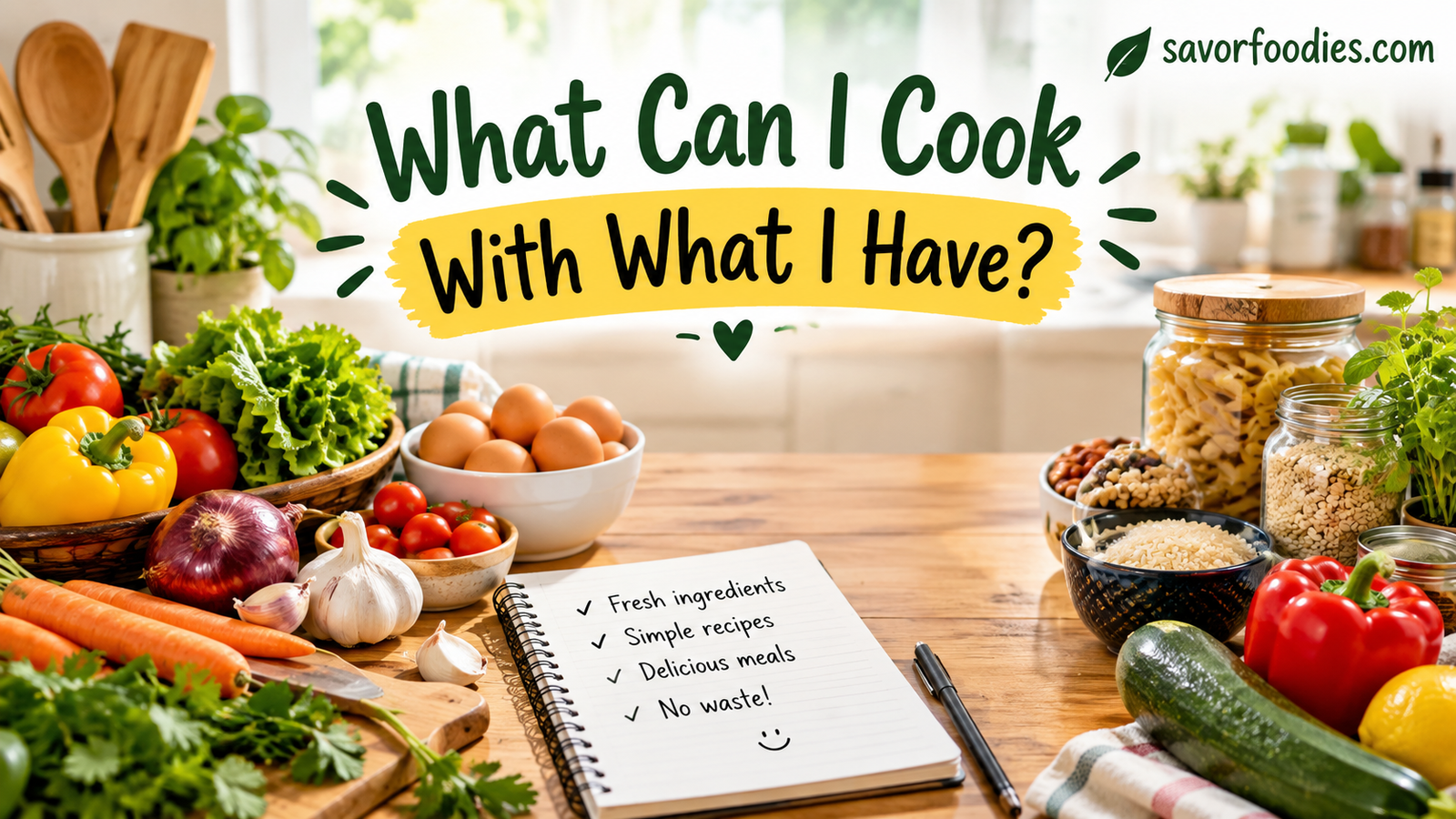 What Can I Cook With What I Have? Easy Meal Ideas From Ingredients in Your Kitchen